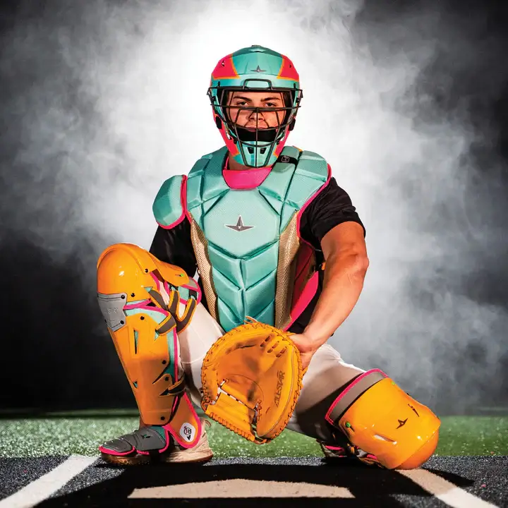 All-Star MVP-Pro Short Fuse Catcher's Kit | Saved By The Bell Limited Edition | Yellow/Pink /Seafoam (Intermediate) - Image 7