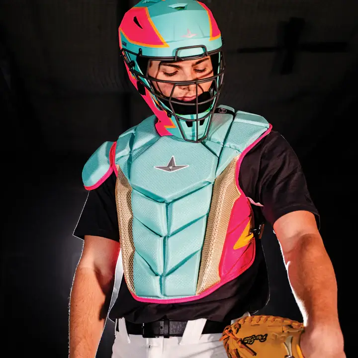 All-Star MVP-Pro Short Fuse Catcher's Kit | Saved By The Bell Limited Edition | Yellow/Pink /Seafoam (Intermediate) - Image 8