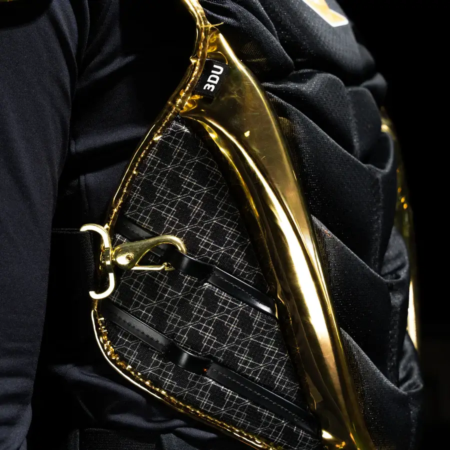 All-Star PHX™ Diamond Series Softball Catcher's Kit | Black/Gold - Image 7