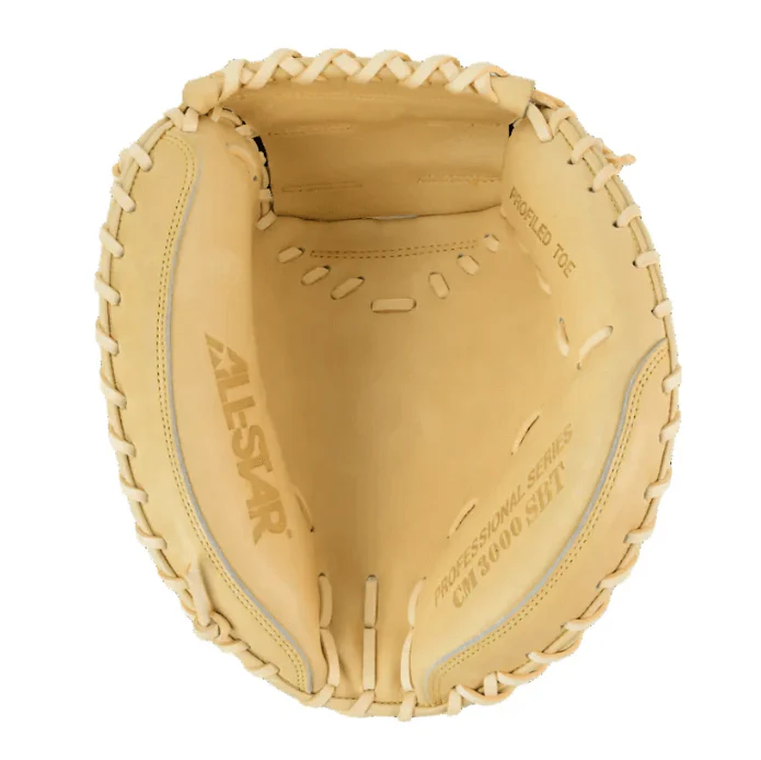 All-Star Pro-Elite™ Professional Catching Mitt 34" Solid Tan - Image 3