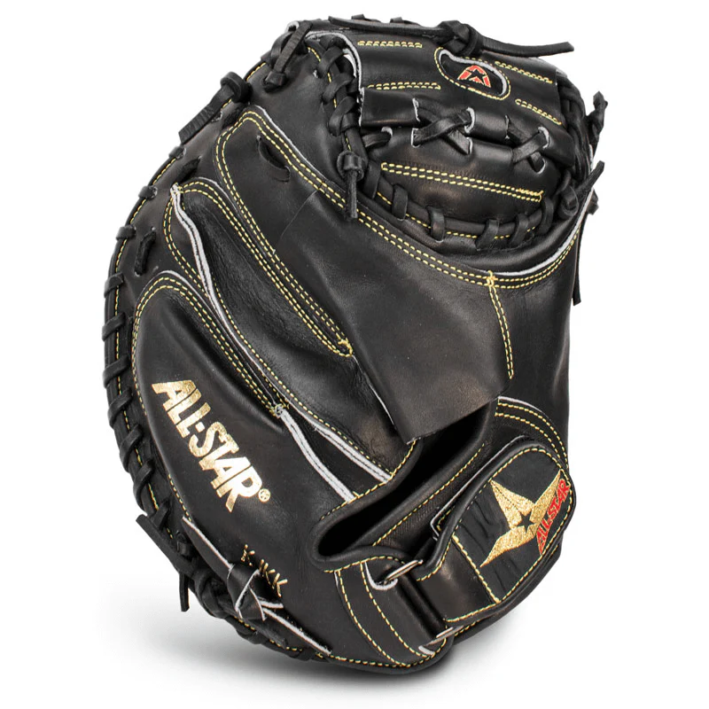 All-Star Pro-Elite Professional Catching Mitt / Solid Black - Image 4