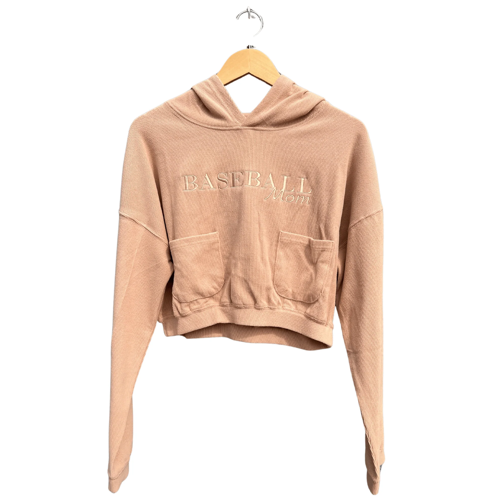 Baseball Mom Hoodie Cutoff