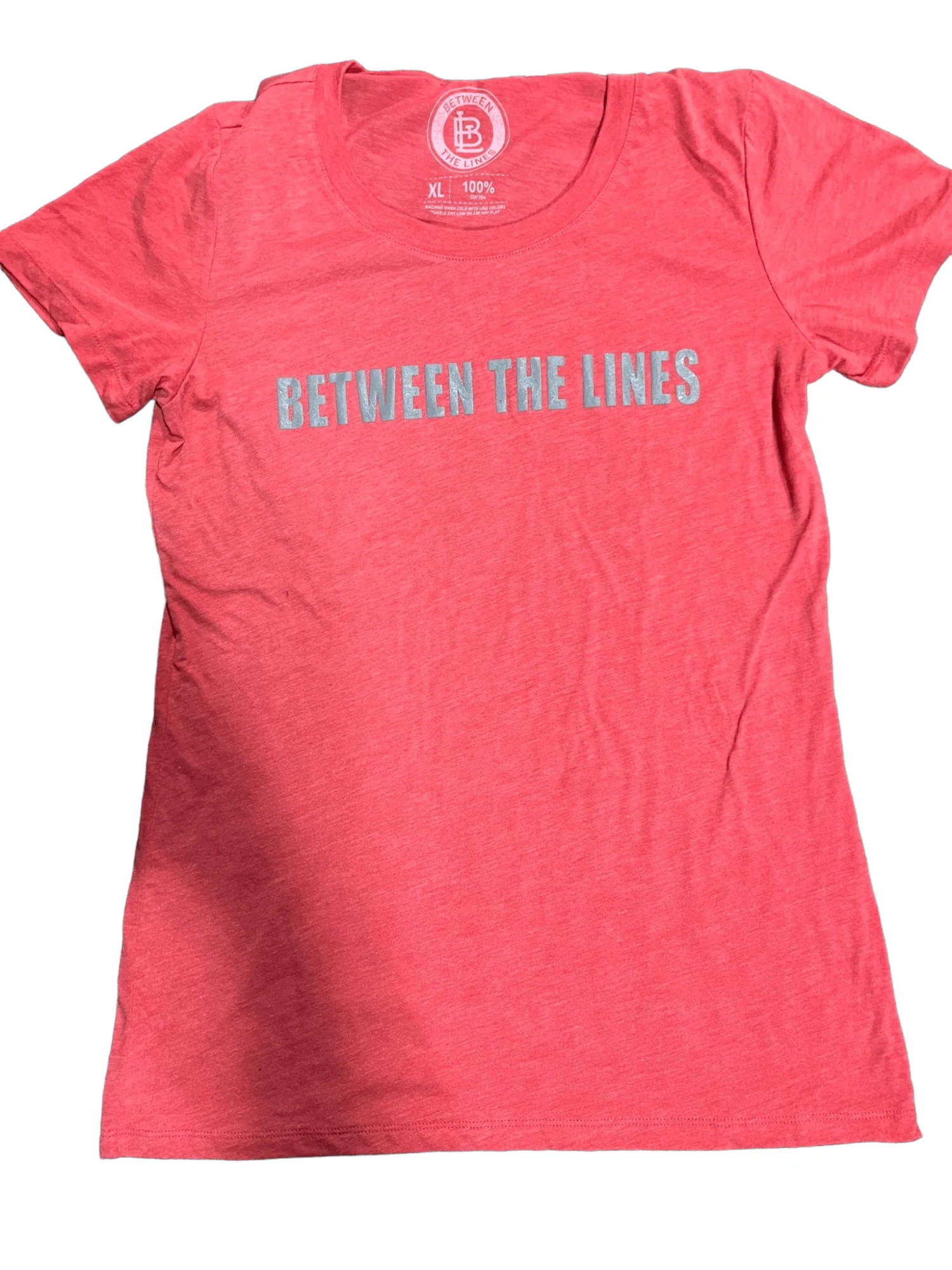 Between The Lines Womens Cactus T-Shirt - Image 3