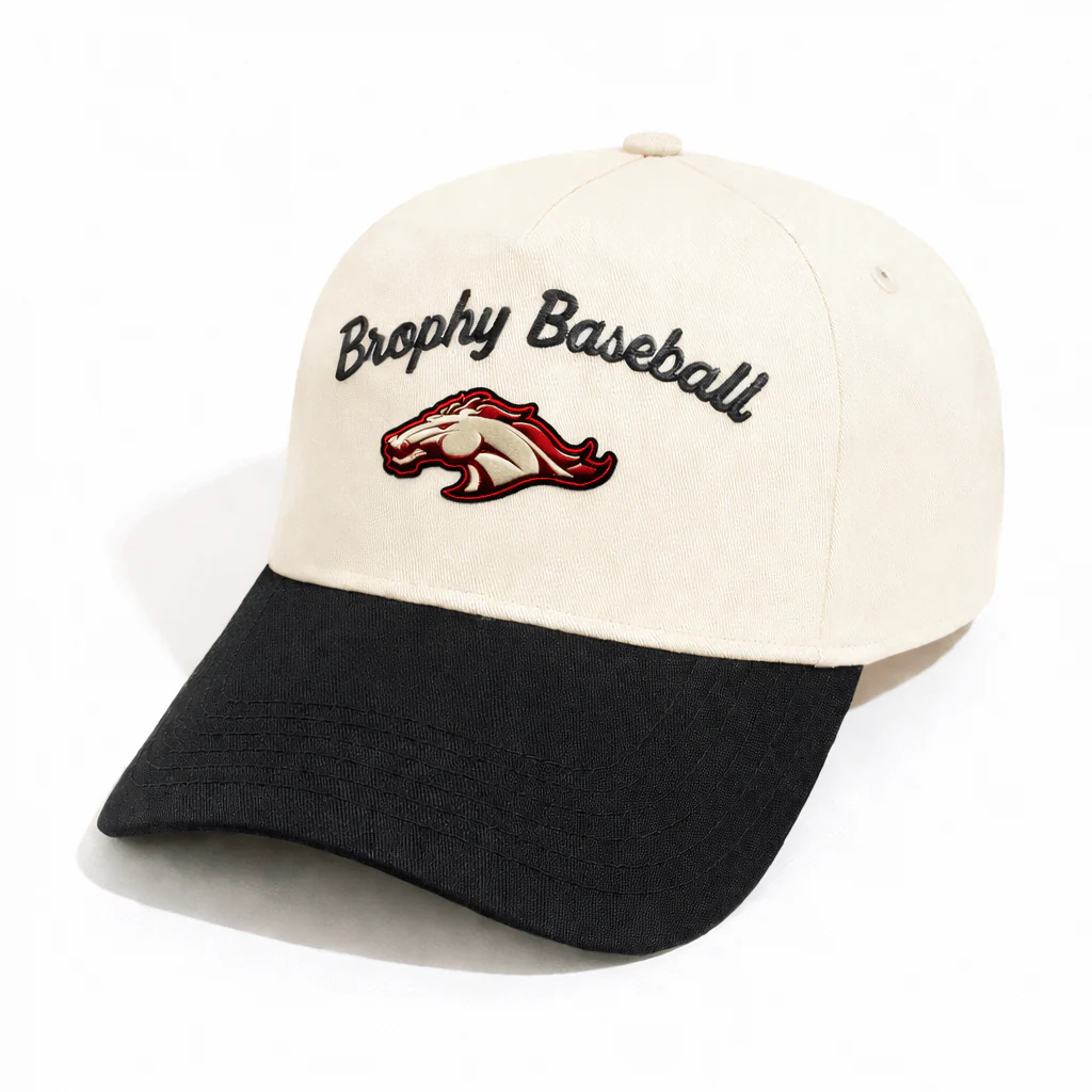 Brophy Cream/Black A-Frame Snapback
