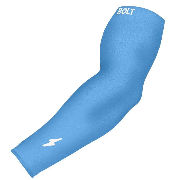 Bruce Bolt Graduated Compression Premium Arm Sleeve Baby Blue - Image 2