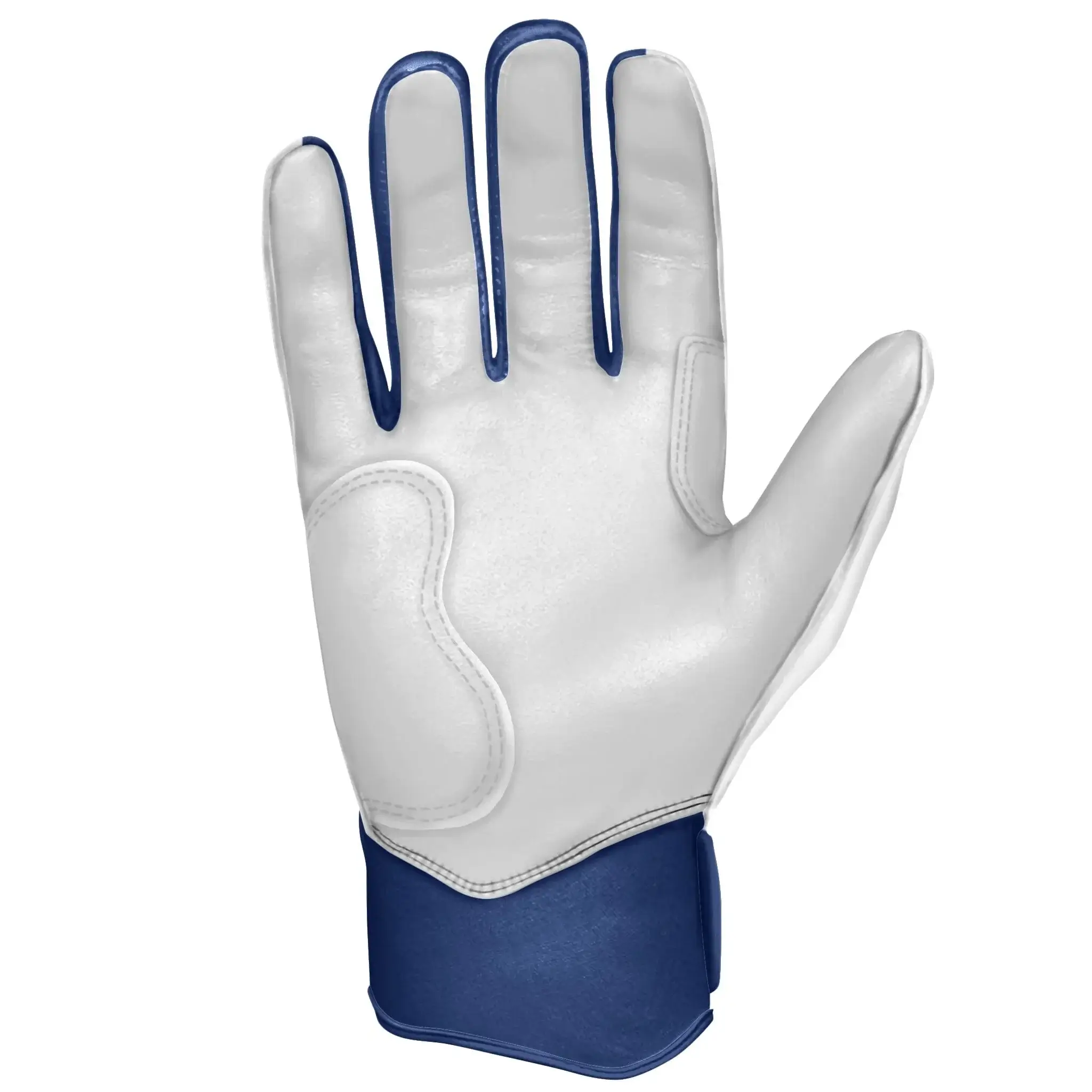 Bruce Bolt Premium Pro Chrome Short Cuff Batting Gloves Navy - Image 6