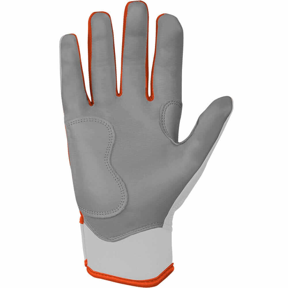 Bruce Bolt Premium Pro Chrome Short Cuff Batting Gloves - Orange - Image 6