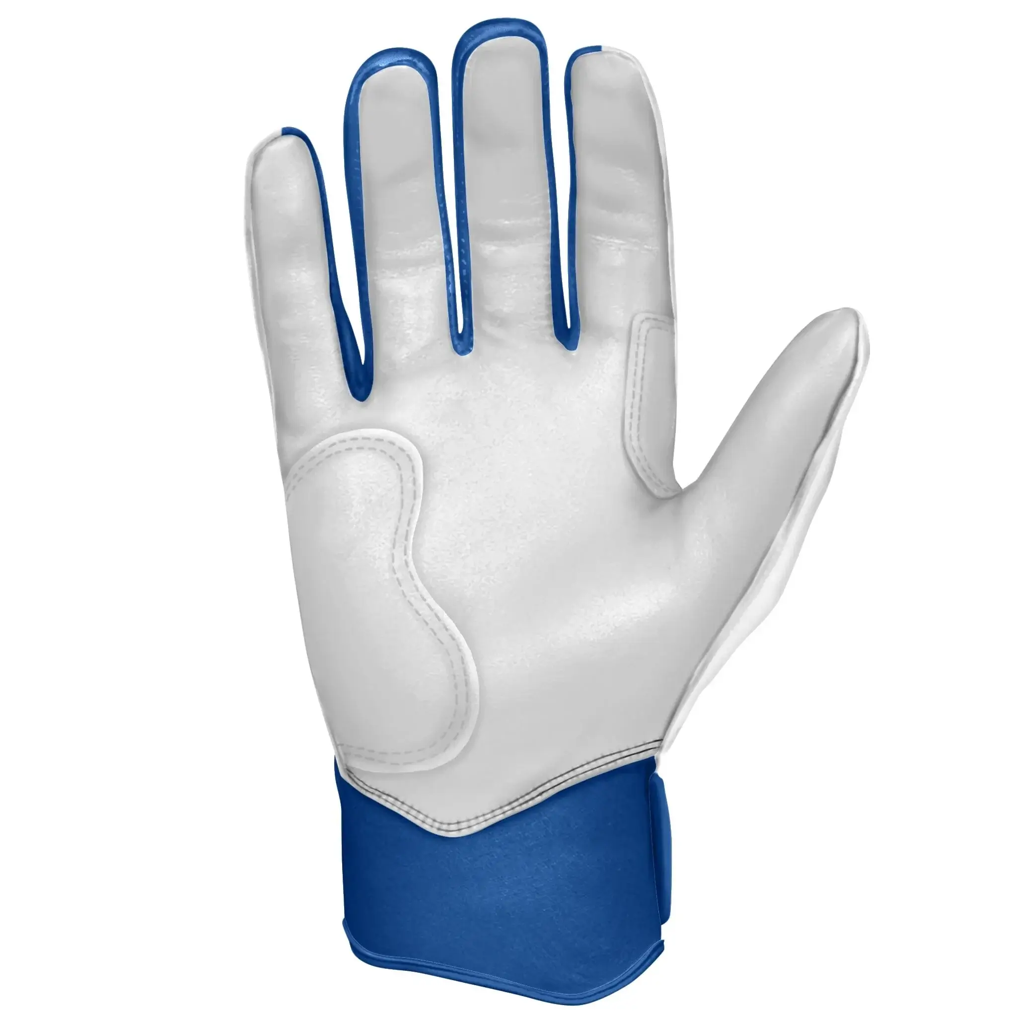 Bruce Bolt Premium Pro Chrome Short Cuff Batting Gloves - Royal - Image 6