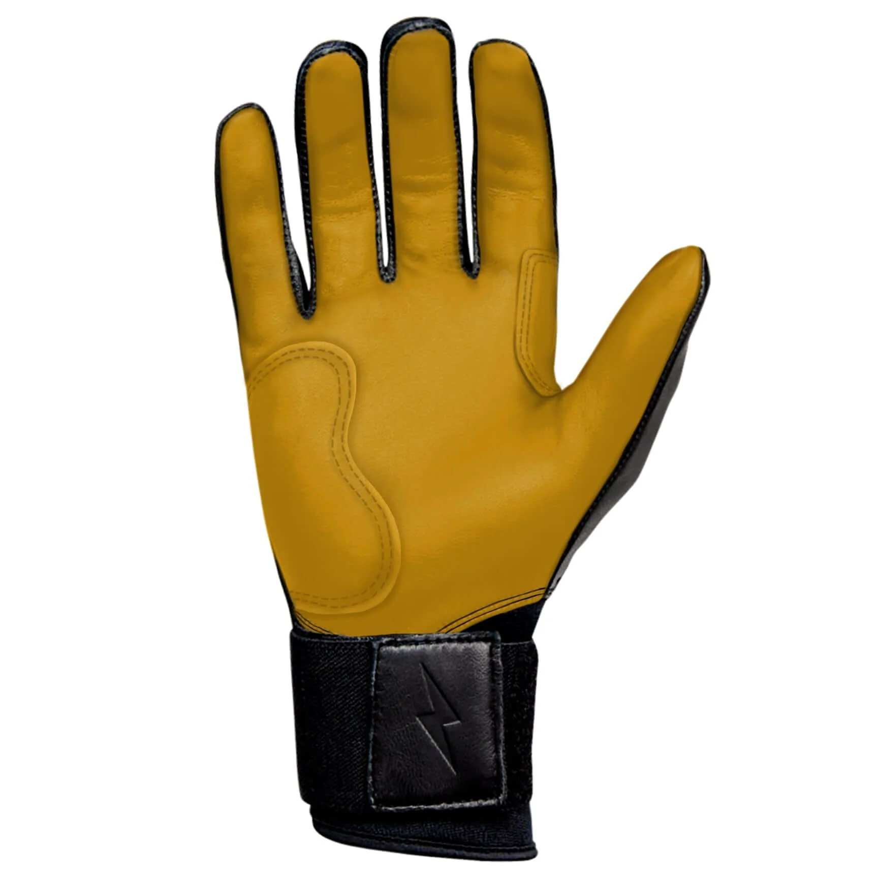 Bruce Bolt Premium Pro Long Cuff Batting Gloves - Black - Image 2