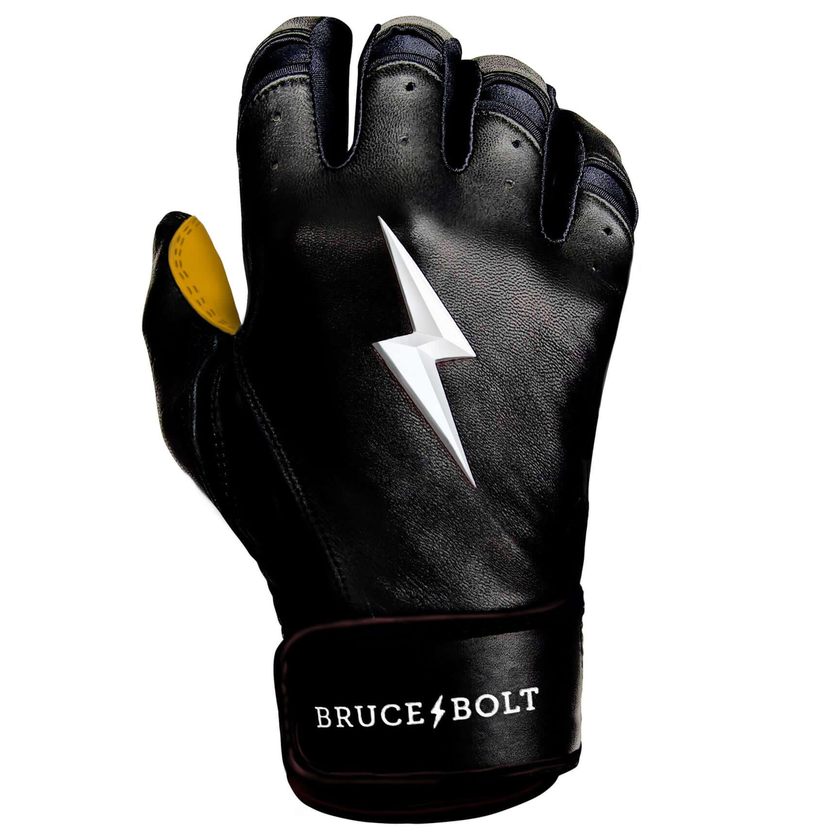 Bruce Bolt Premium Pro Short Cuff Batting Gloves Black - Image 6