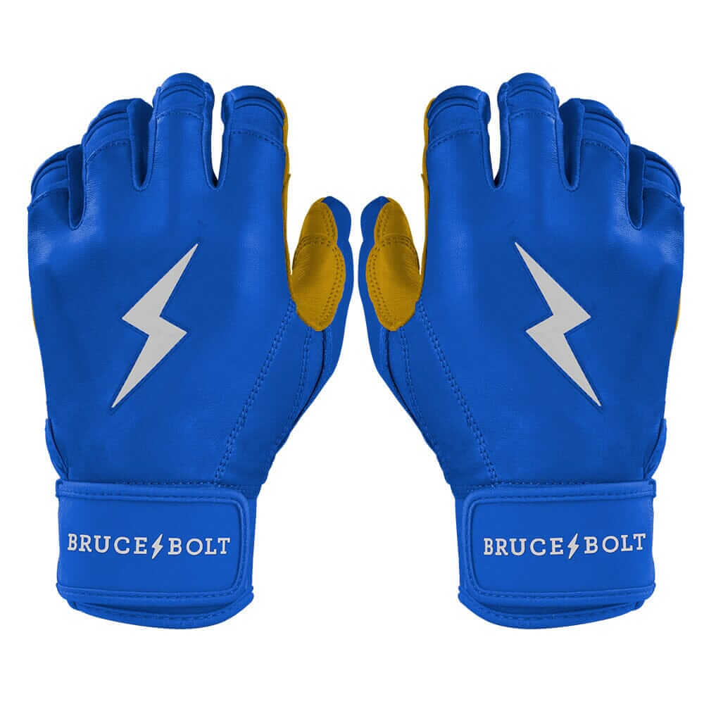 Bruce Bolt Premium Pro Short Cuff Batting Gloves Royal