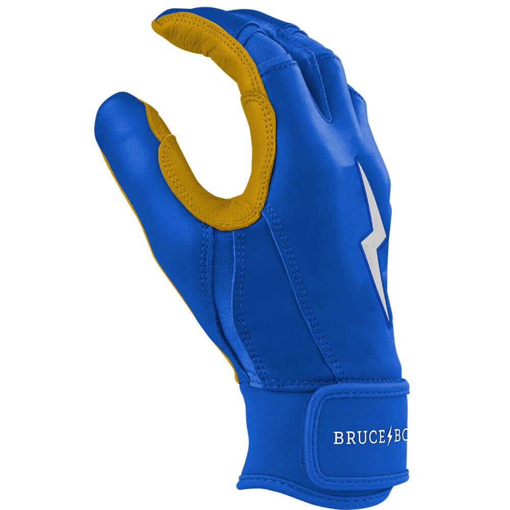 Bruce Bolt Premium Pro Short Cuff Batting Gloves Royal - Image 5