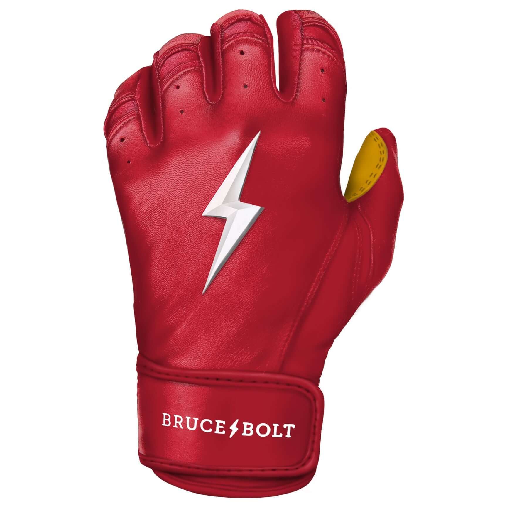 Bruce Bolt Premium Pro Short Cuff Batting Gloves Red - Image 8