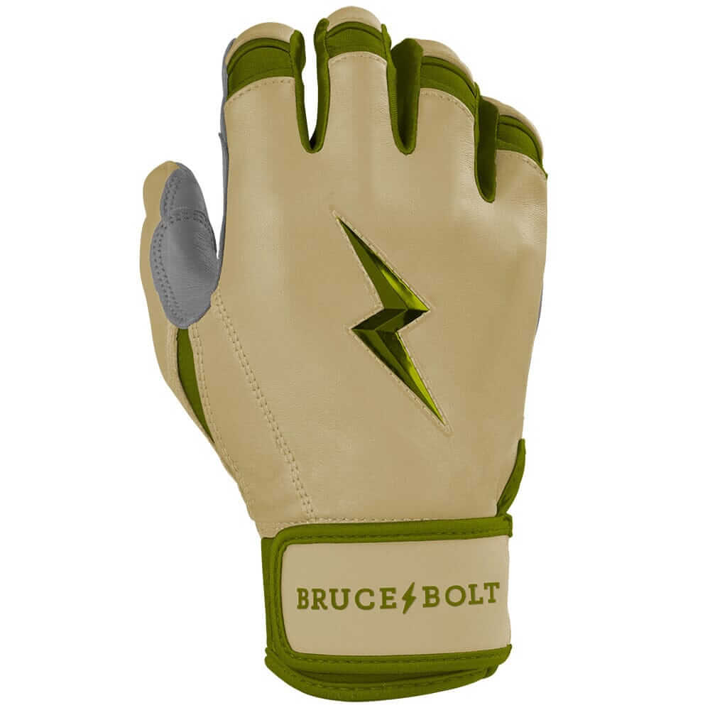 Bruce Bolt Youth Premium Military Edition Short Cuff Batting Gloves - Image 2