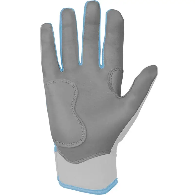 Bruce Bolt Youth Premium Pro Chrome Short Cuff Batting Gloves - Baby Blue - Image 2