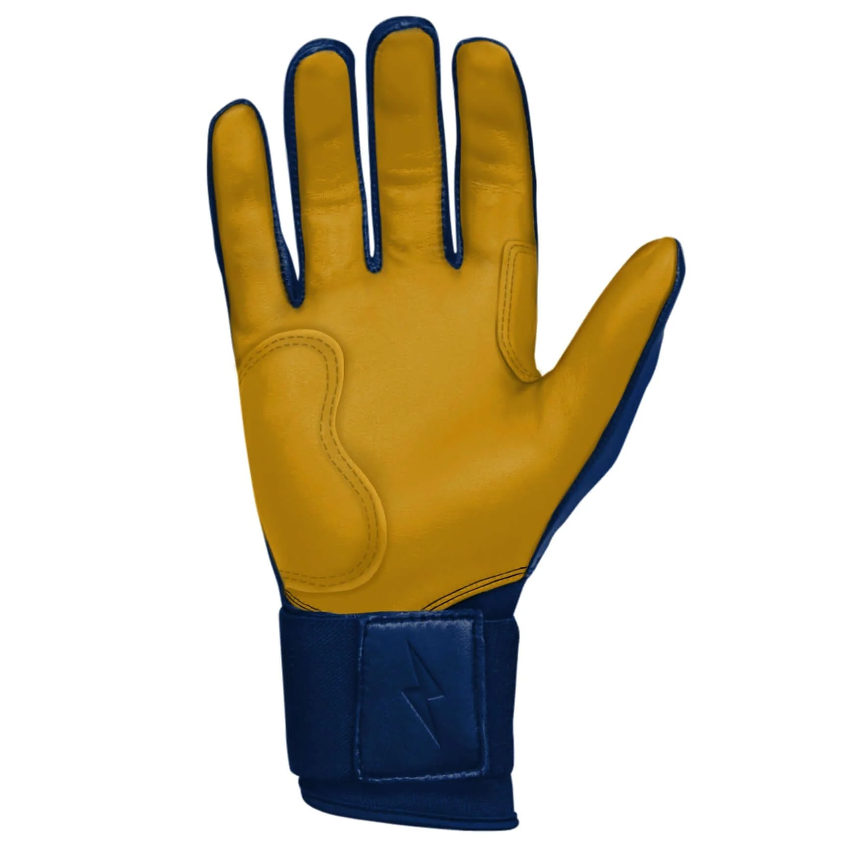 Bruce Bolt Youth Premium Pro Long Cuff Batting Gloves Navy - Image 2