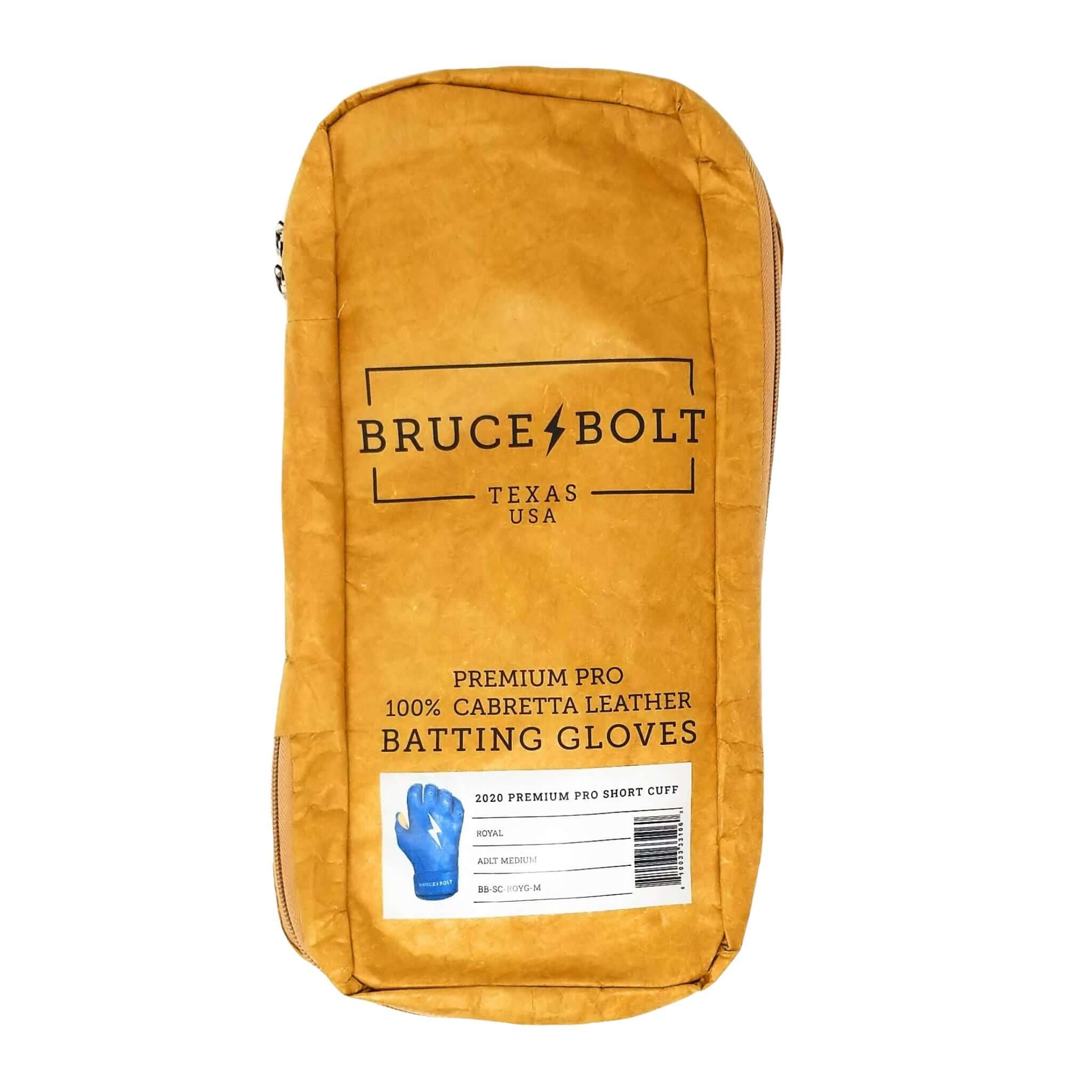 Bruce Bolt Youth Premium Pro Short Cuff Batting Gloves Royal - Image 3