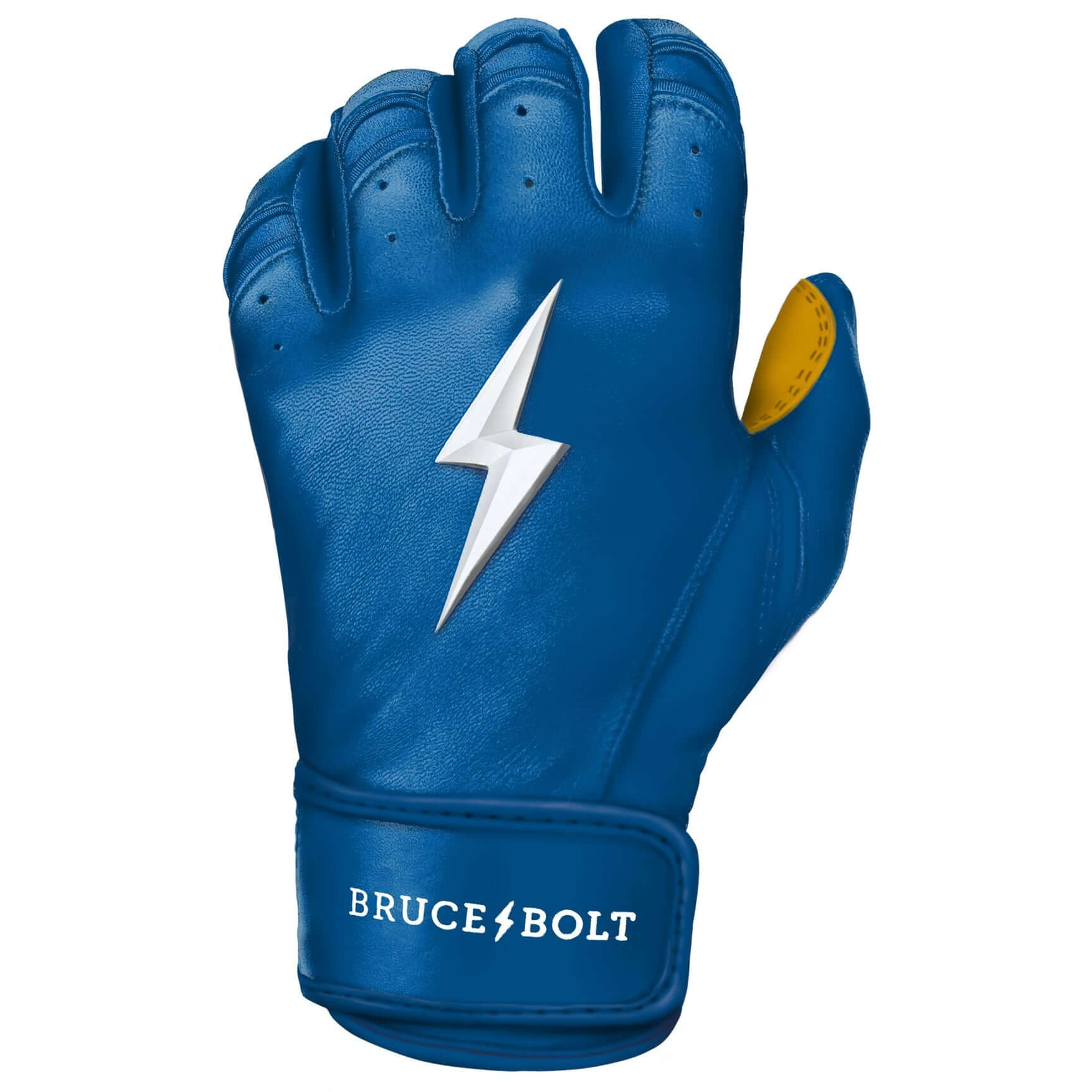 Bruce Bolt Youth Premium Pro Short Cuff Batting Gloves Royal - Image 5
