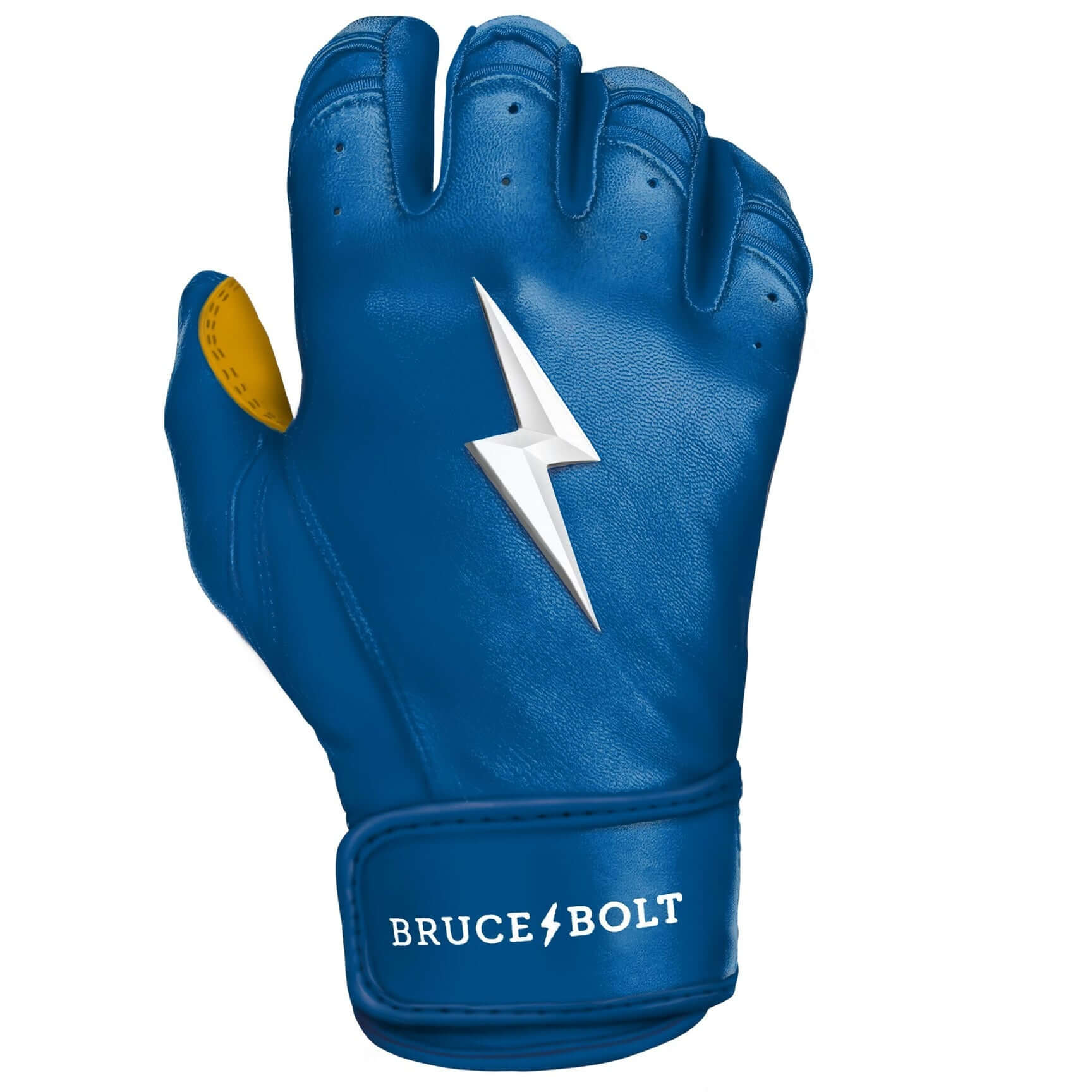 Bruce Bolt Youth Premium Pro Short Cuff Batting Gloves Royal - Image 6