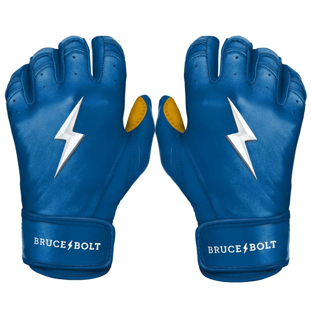 Bruce Bolt Youth Premium Pro Short Cuff Batting Gloves Royal - Image 7