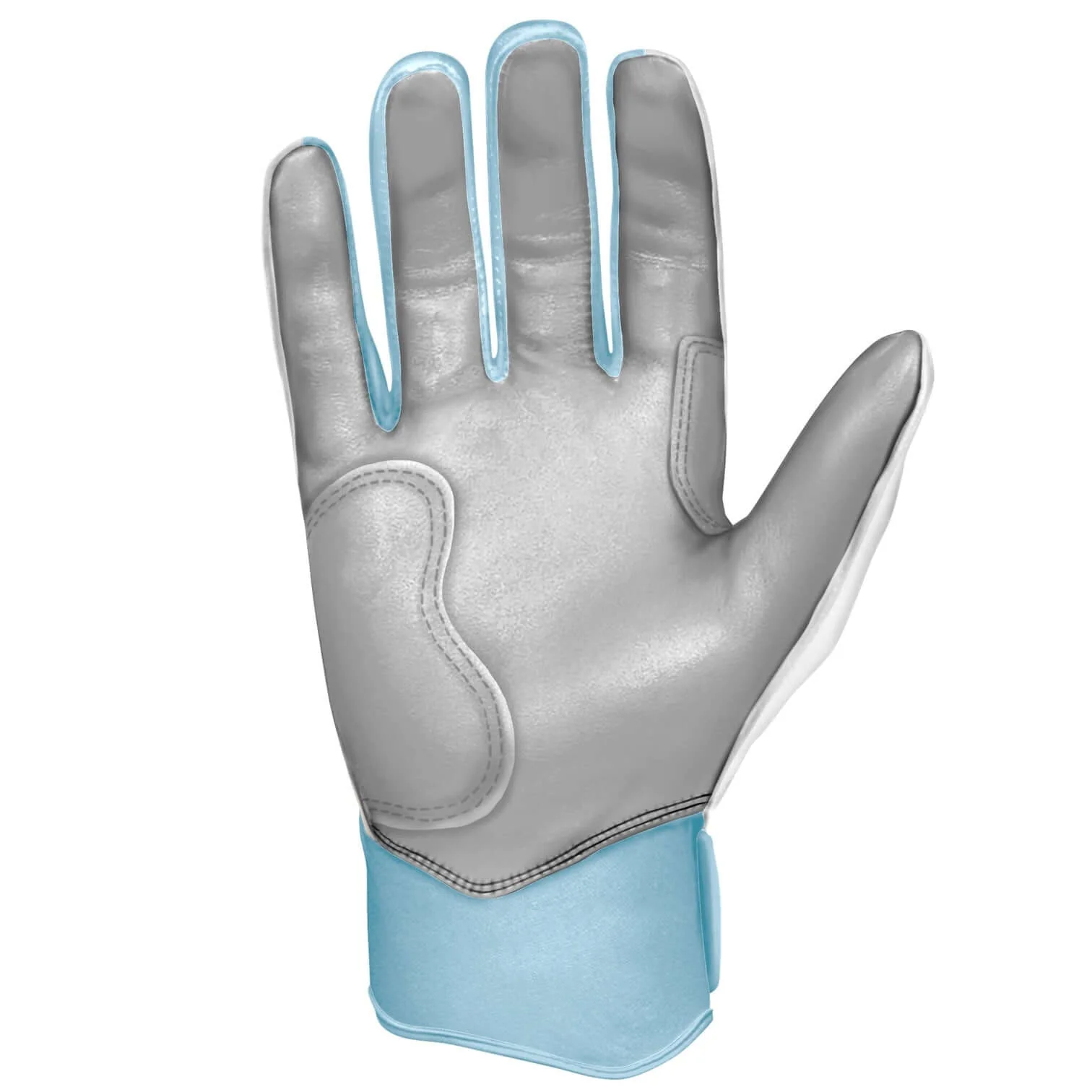 Bruce Bolt Youth Premium Pro Happ Series Short Cuff Batting Gloves - Image 2