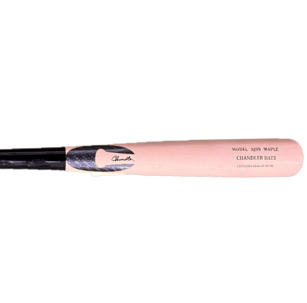 Chandler AJ99 Maple Wood Baseball Bat - Black/Clear - Image 3