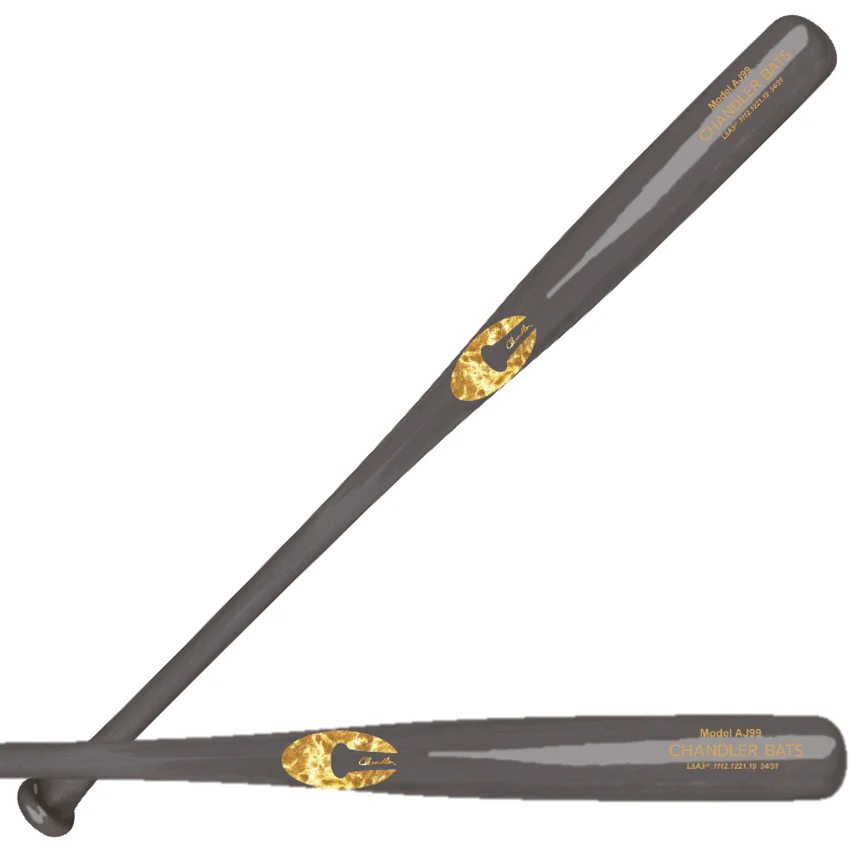Chandler AJ99 Maple Wood Baseball Bat Palladium Gold