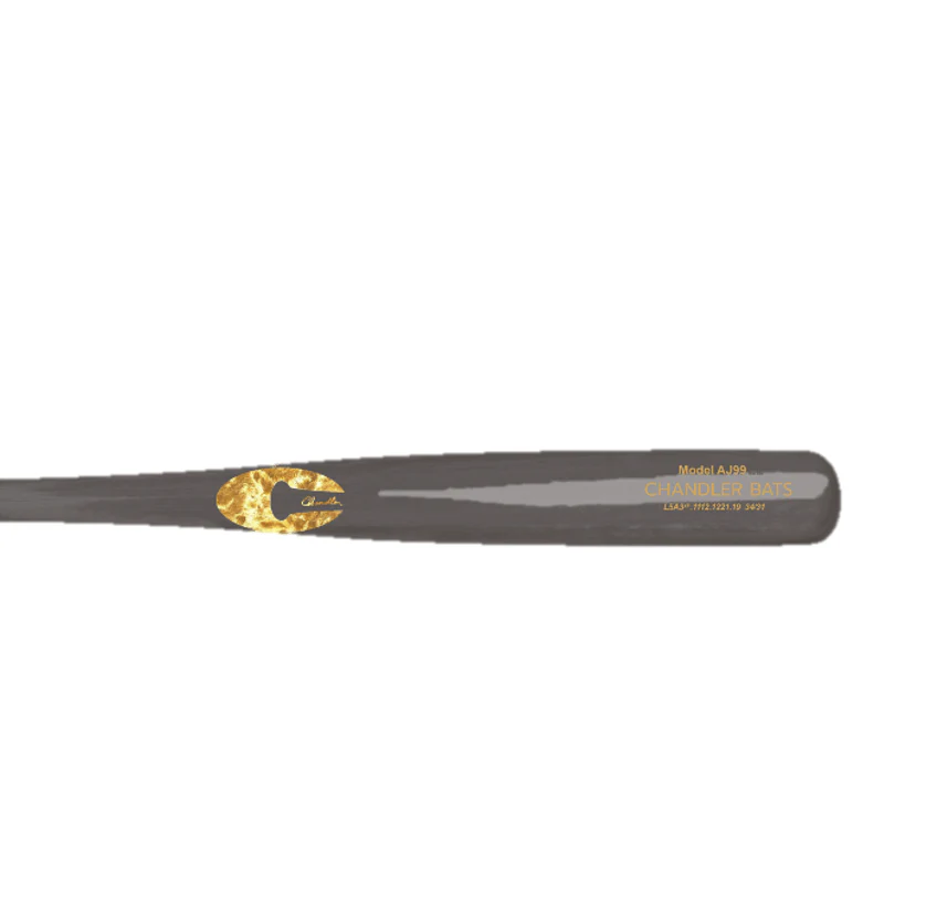 Chandler AJ99 Maple Wood Baseball Bat Palladium Gold - Image 3
