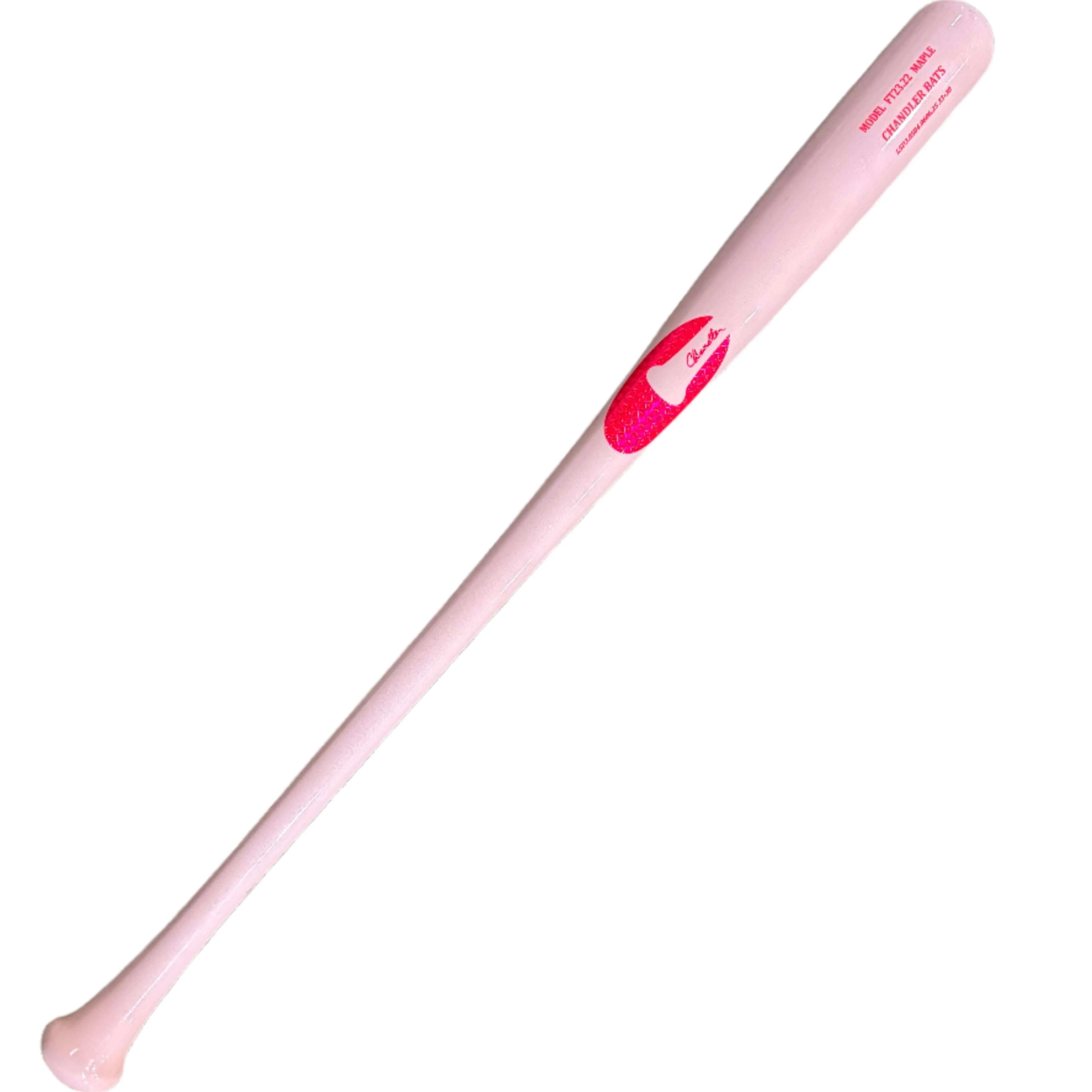 Chandler FT23.22 Maple Wood Baseball Bat - Clear Pink - Image 3