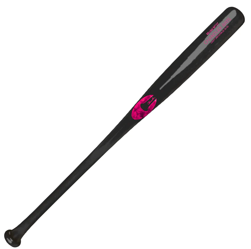 Chandler MT27 Maple Wood Baseball Bat Black Pink - Image 2