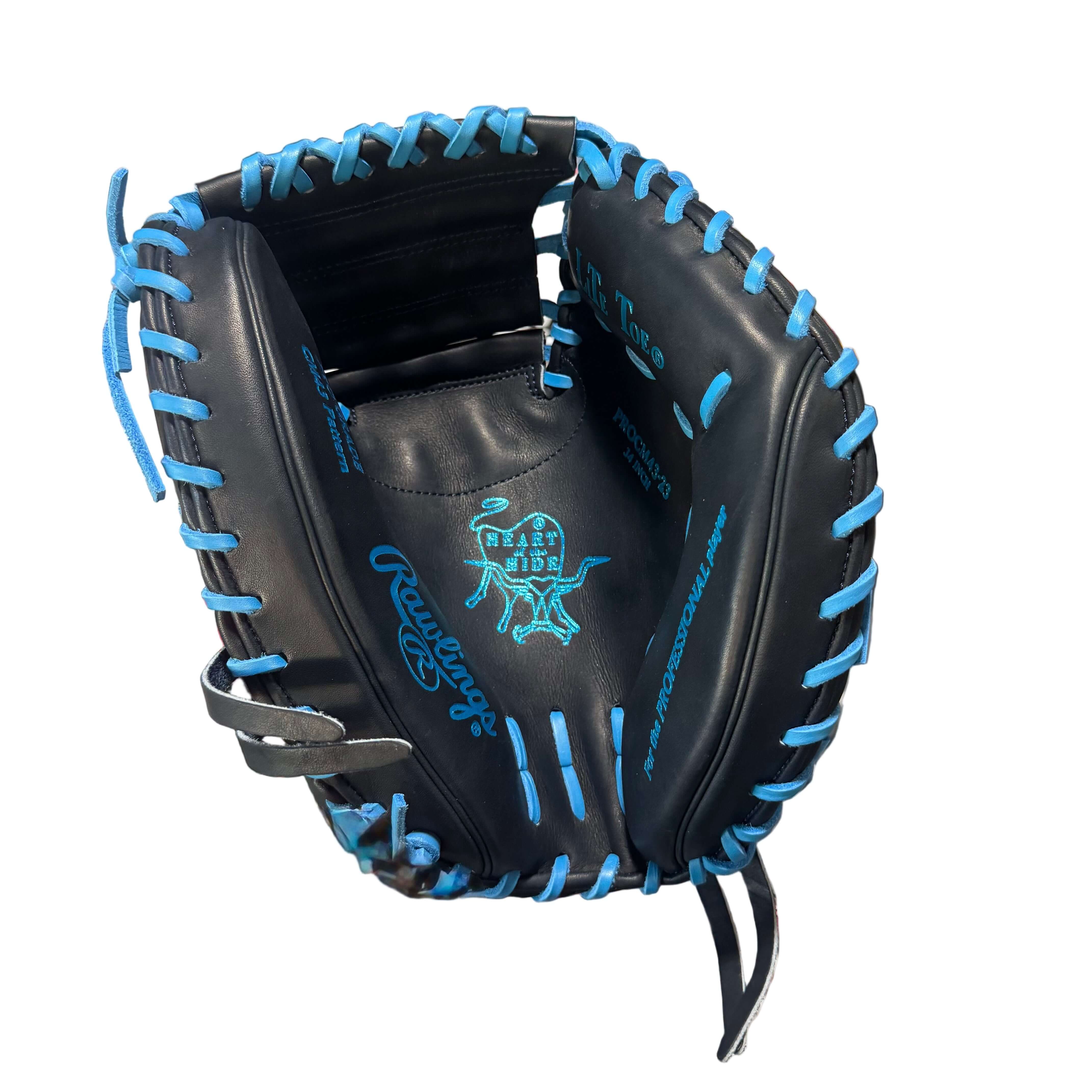 Rawlings Heart of The Hide Custom Catcher's Mitt PROCM43 34" Blue Shadow - Image 3