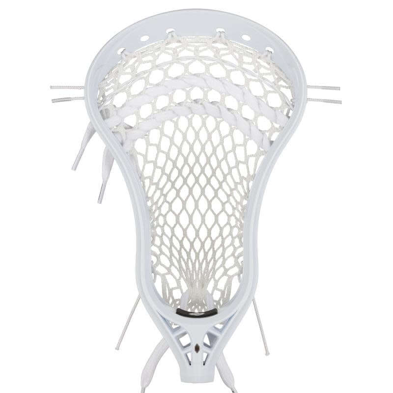 Stringking Mark 2A Attack Lacross Head (Strung, Mid-Pocket, 4s Mesh, White/White)