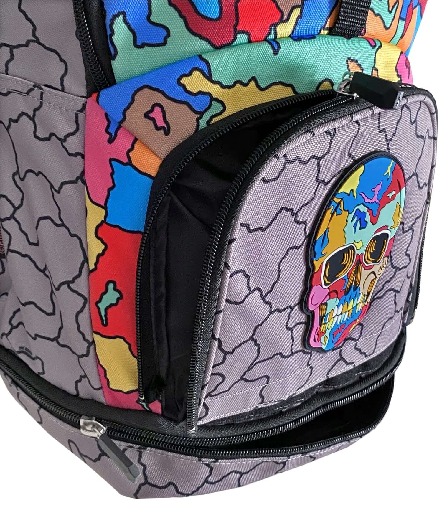 Hunter Green Hunna G Cracked Skull Bat Bags - Image 4