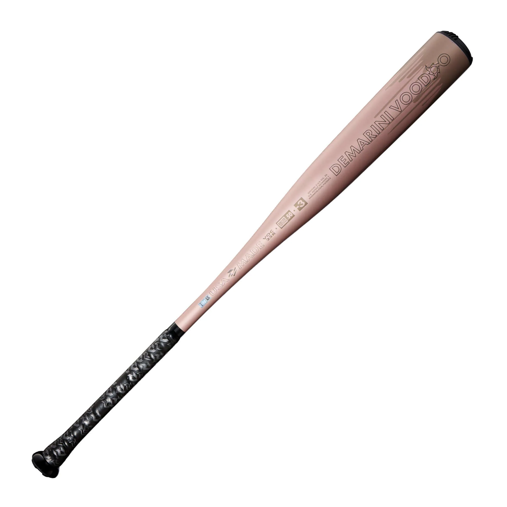 2025 DeMarini Voodoo One Rose Gold (-3) BBCOR Baseball Bat - Image 5