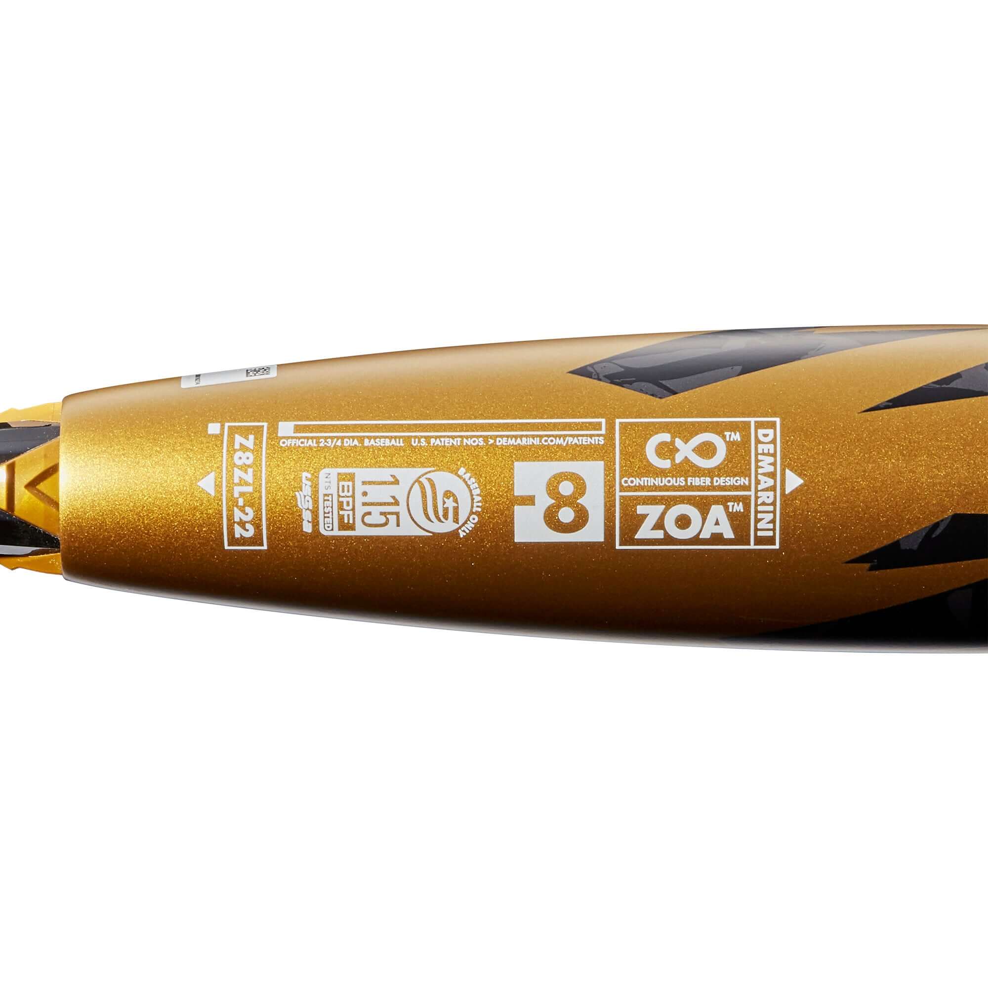 DeMarini Zoa 2 3/4" (-8) USSSA Baseball Bat - Image 9