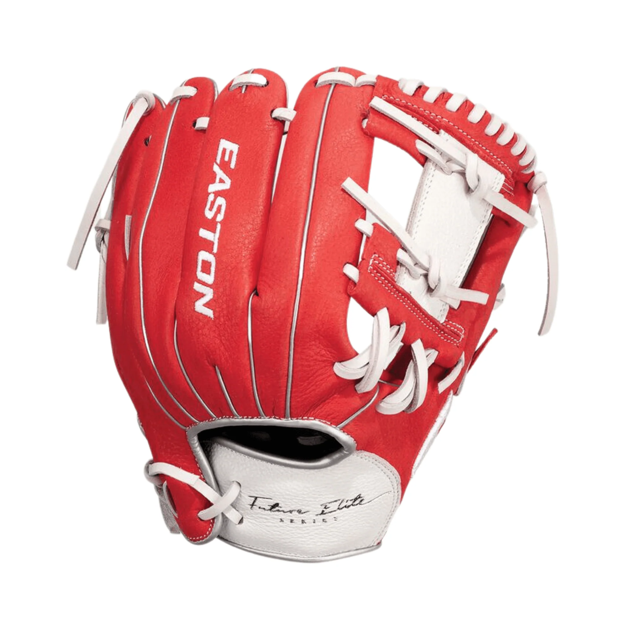 Easton Future Elite 11-inch Baseball Glove Youth LHT Red/White - Image 2