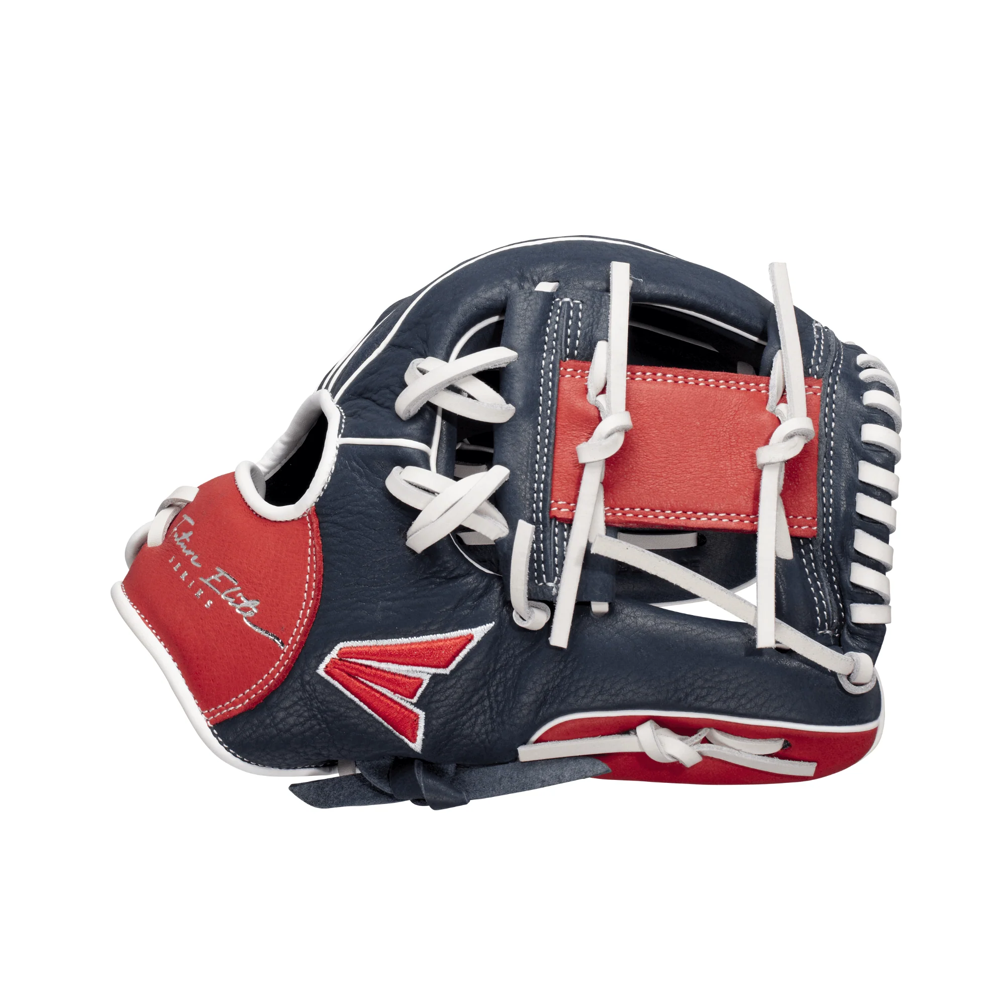 Easton Future Elite Series Baseball Glove Youth 11" LHT  Navy/Red Glove - Image 3