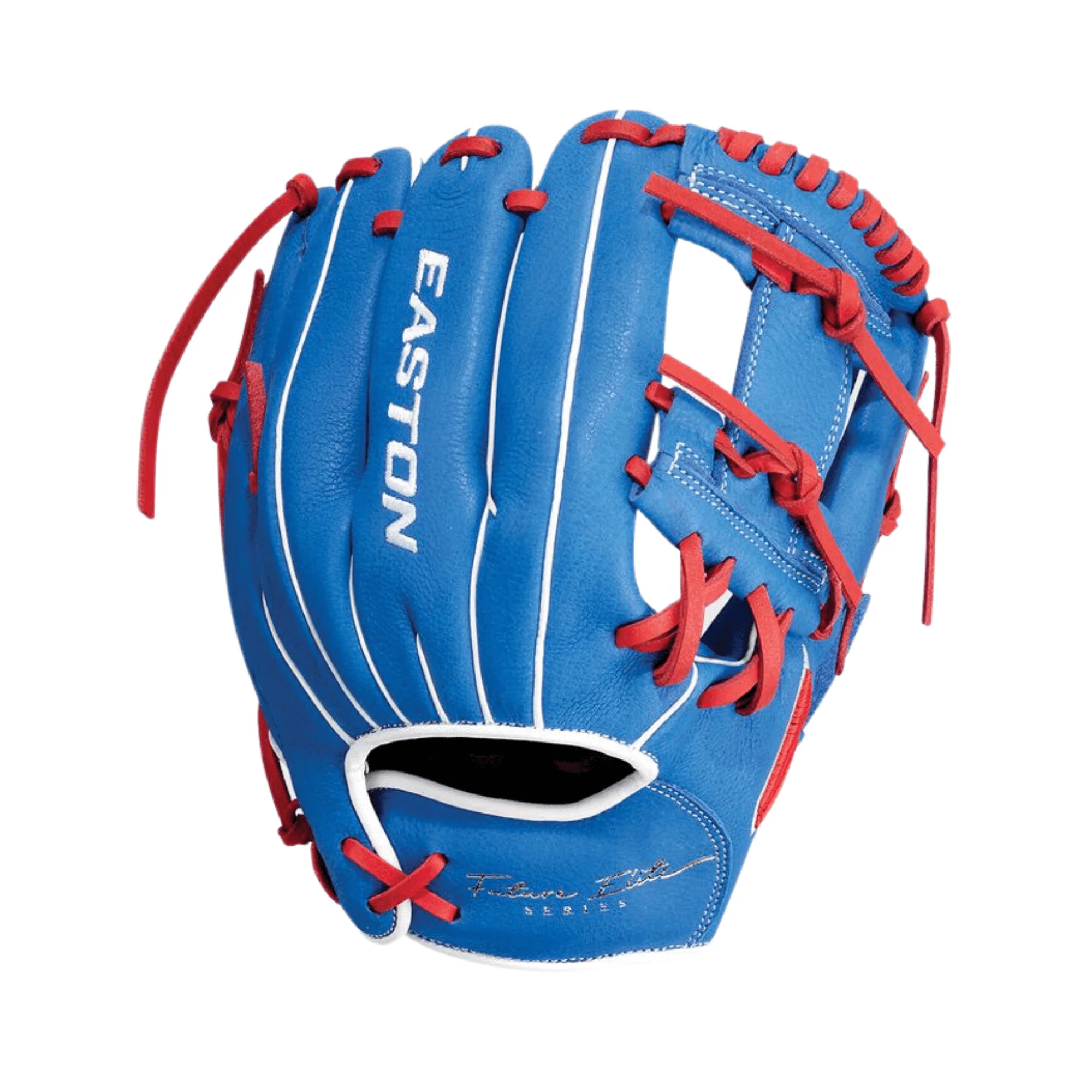 Easton Future Elite Series Baseball Glove Youth 11" LHT Royal/Red - Image 2