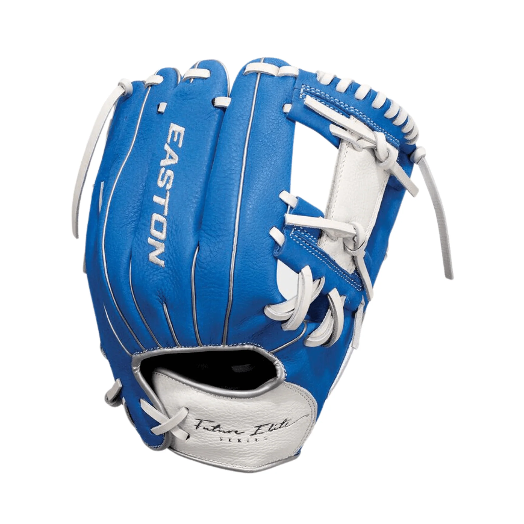 Easton Future Elite Series Baseball Glove Youth 11" LHT Royal/White - Image 2