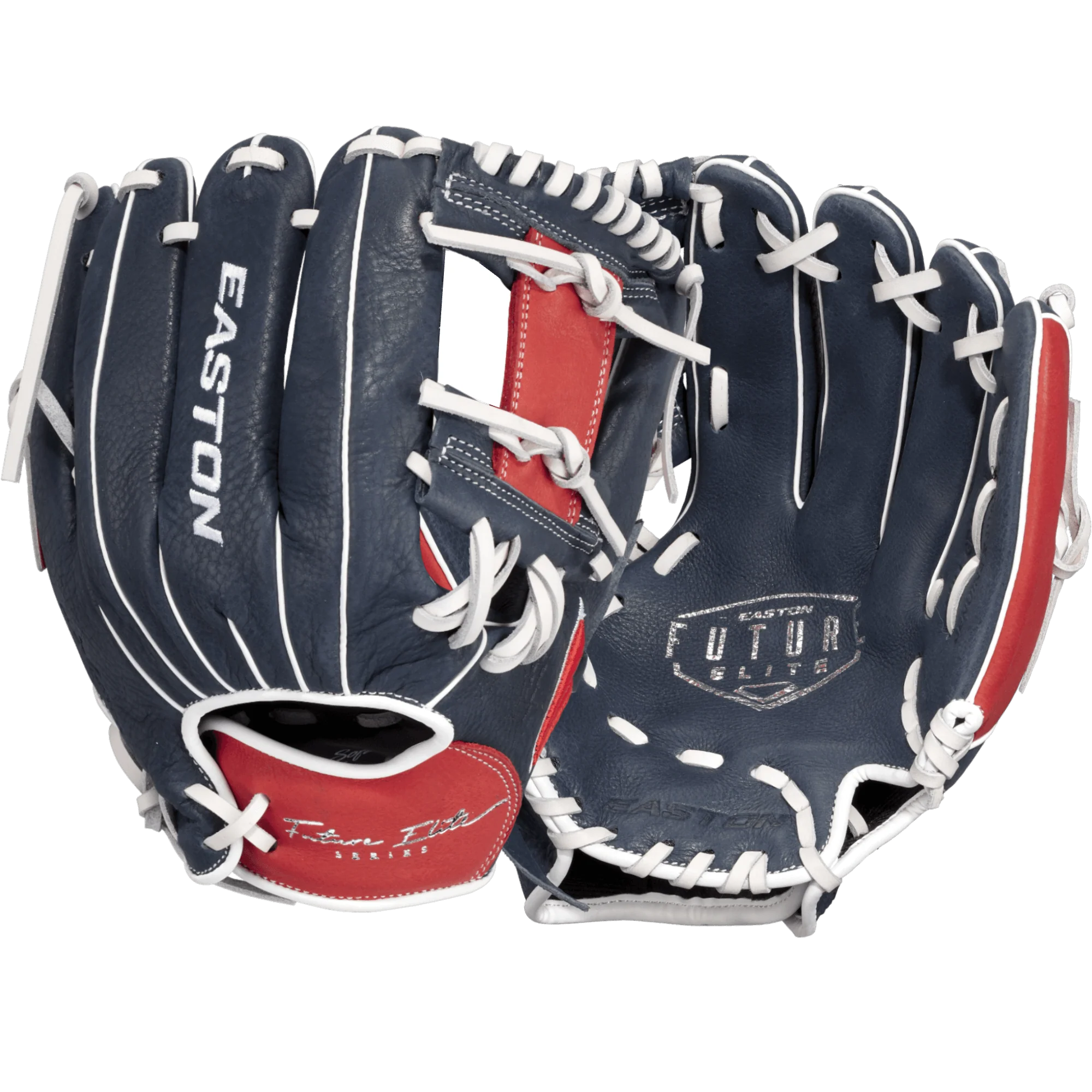 Easton Future Elite Series Baseball Glove Youth 11" Navy/Red Glove