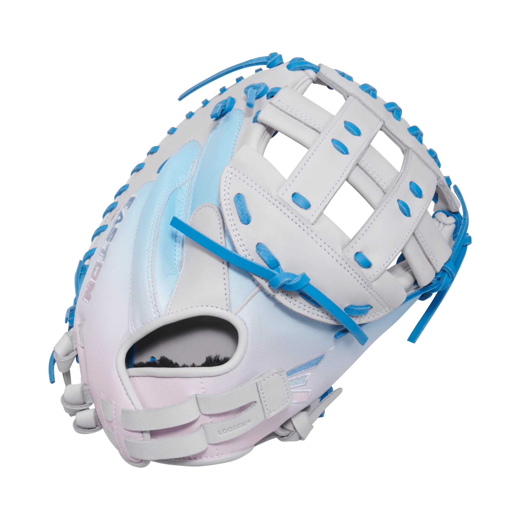 Easton Pro Collections Series Catchers Mitt 34" Fastpitch Softball White/Col.Blue - Image 2