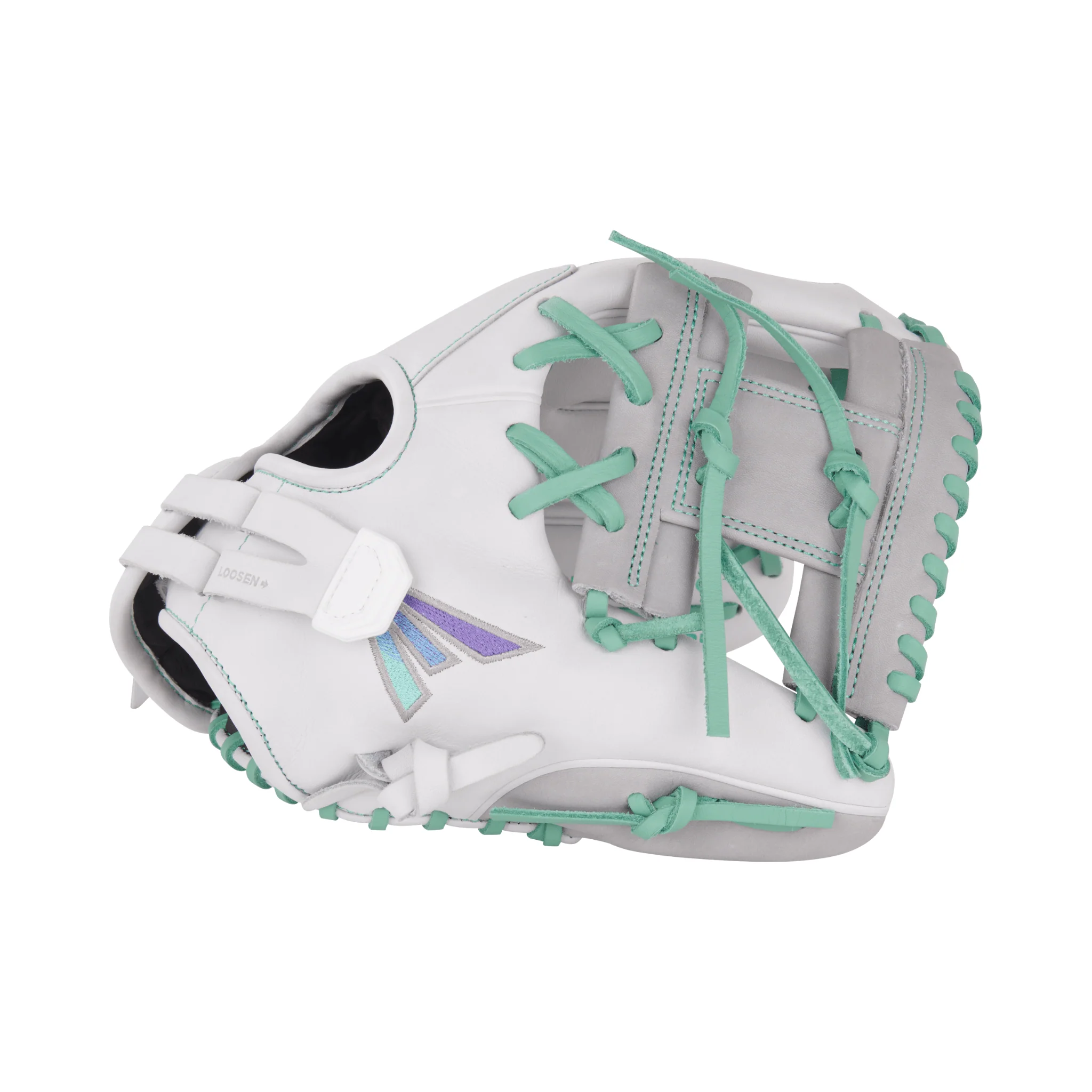 Easton Pro Collections Series Fastpitch Softball Glove 11.5" White/Mint - Image 4