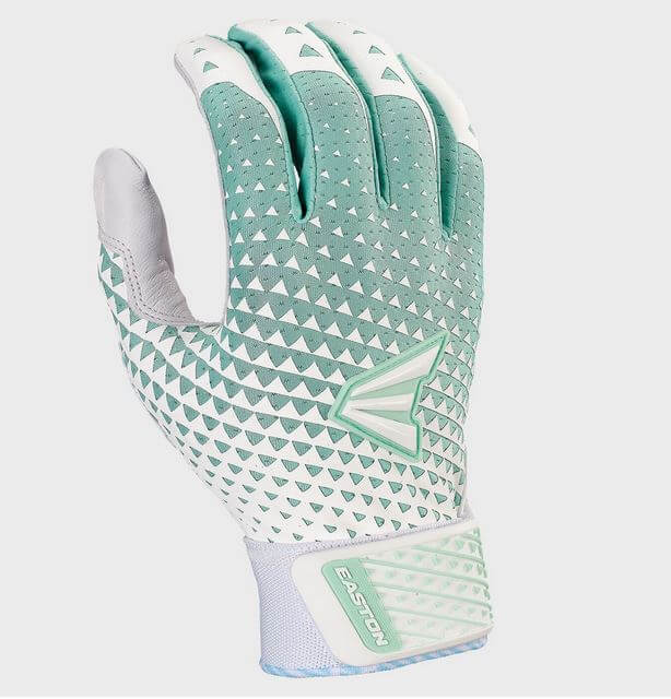 Easton Womens Ghost™ Nx Fastpitch Batting Gloves - White/Mint Green - Image 2