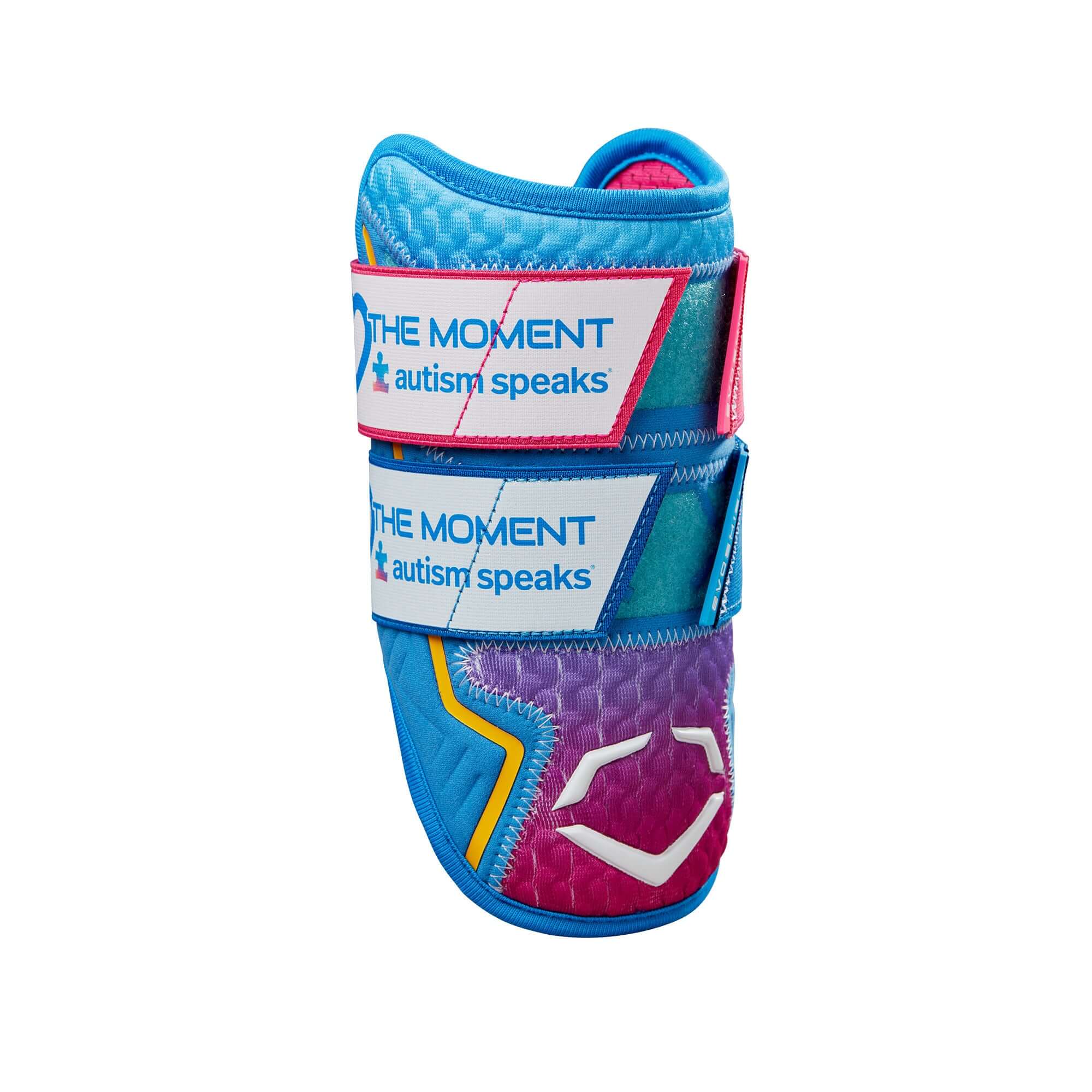 Evoshield 2024 X-SRZ Autism Speaks Double Strap Elbow Guard Pink/Victory/Purple