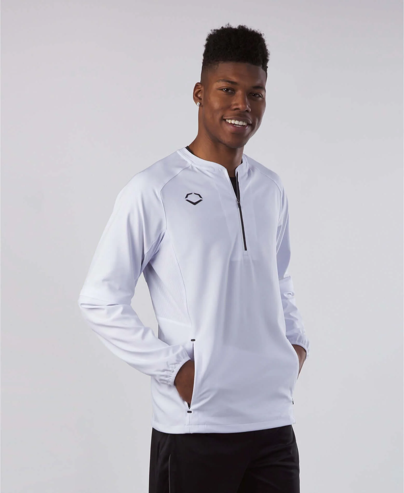 Evoshield Adult Long Sleeve BP Jacket Team White - Image 9