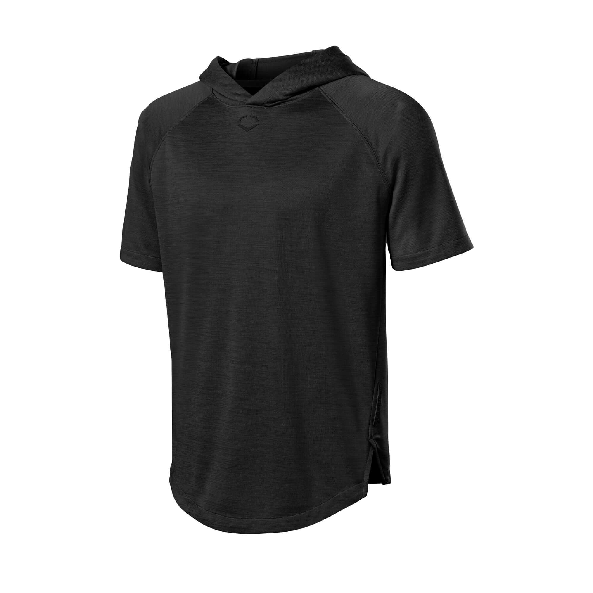 Evoshield Men's LW Short Sleeve 2.0 Hoodie Black Heather - Image 2