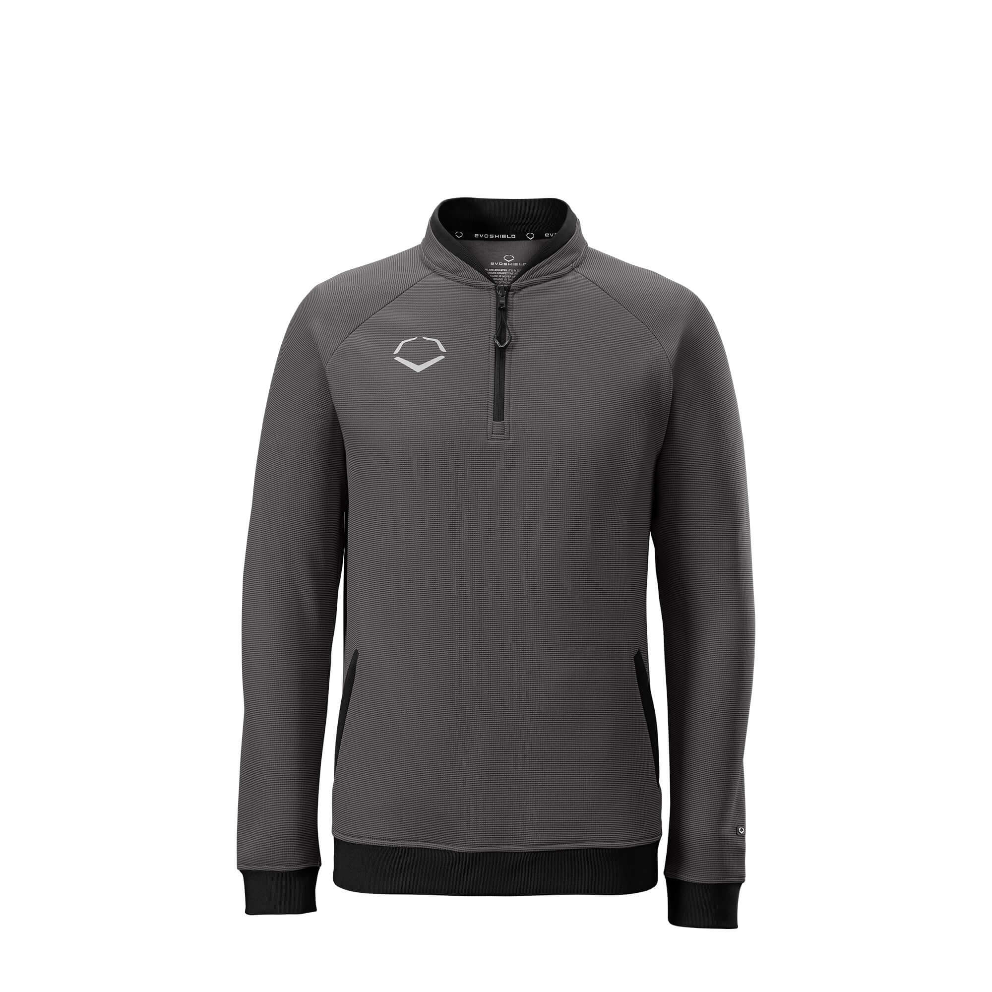 Evoshield Men's Pro Team Heater Fleece Quarter Zip Charcoal