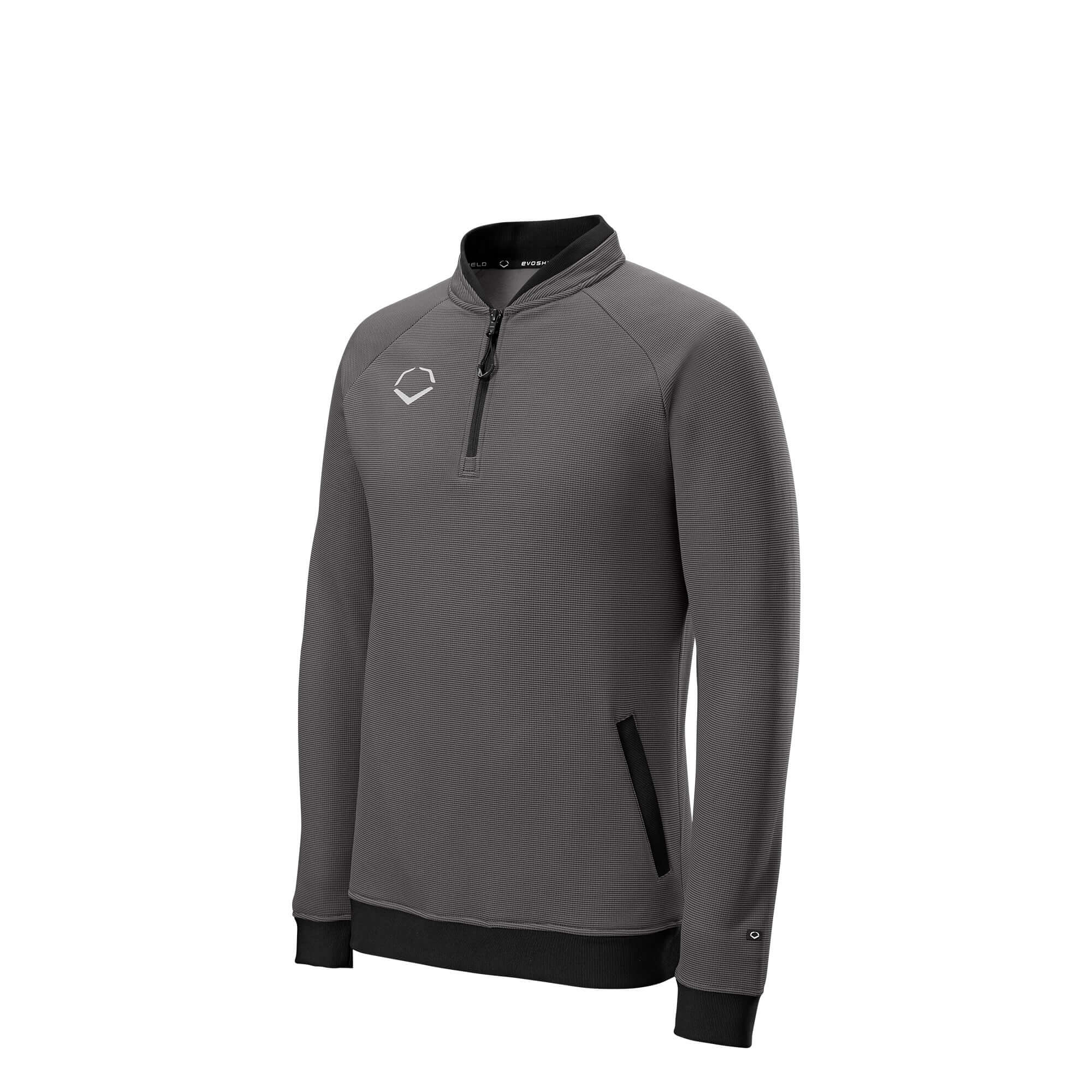 Evoshield Men's Pro Team Heater Fleece Quarter Zip Charcoal - Image 4