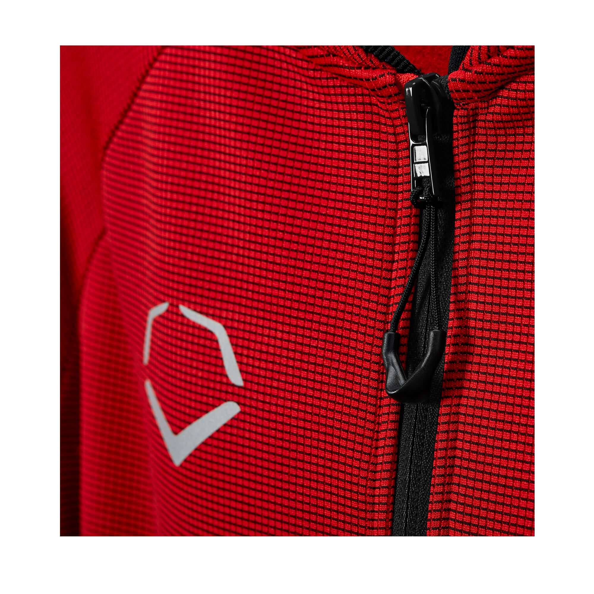 Evoshield Men's Pro Team Heater Fleece Quarter Zip Scarlet - Image 4