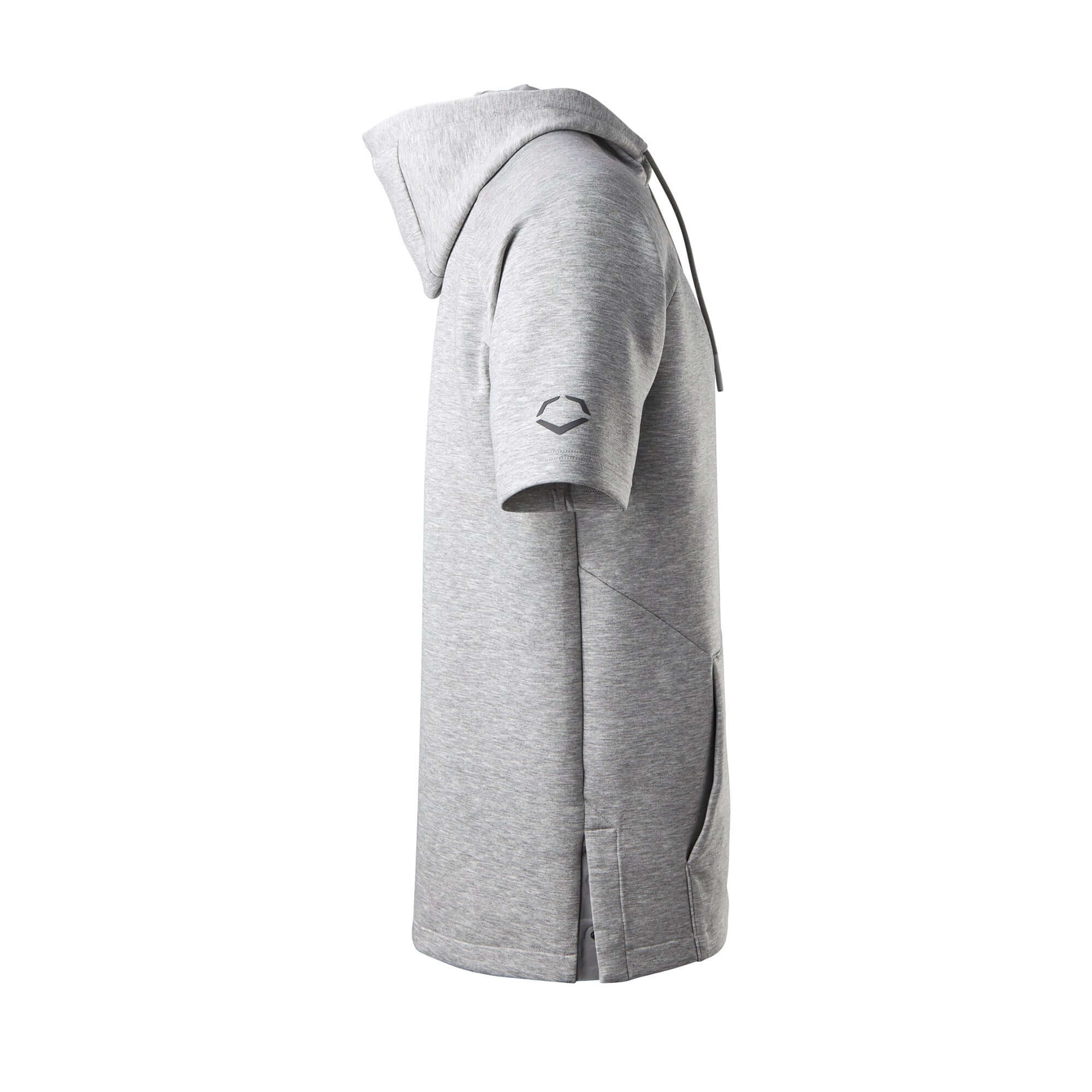 Evoshield Men's Pro Team Short Sleeve Hoodie 2.0 Heather Grey - Image 9